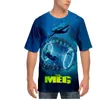 Camisetas masculinas The Meg 2 Trench 3D camiseta manga curta feminina masculina camiseta de verão