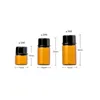 Opslag Flessen 100 Stuks 1ml 2ml 3ml Kleine Lege Essentiële Olie Amber Glazen Flacon Met Opening Sample dram Fles