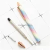 Ballpoint długopisy Glitter Cute Close Click Ball Pen czarny atrament średnie punkt 1 mm School Office Supplies XBJK2106 DOSTALNOŚĆ BUSI DHSL0