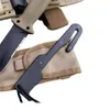 Högkvalitativ överlevnad Rak kniv 420 HC Drop Point Half Serration Black Blade Outdoor Camping Rescue Knives6181492