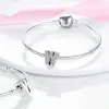 925 Gümüş Boncuklar Takılar Pandora Charm Bilezik Alfabe Boncuk Başlangıçları Harfler Cazibe Set Kolye