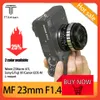 Filters Ttartisan Mf 23mm F1.4 Fast Documentary Lens for Sony E Mount A6300 Fuji Xa Xt3 Xe Canon M6 Panasonic Olympus M43 Nikon Z30 Z50