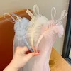 Acessórios de cabelo Tiaras para crianças Menina Princesa Tiaras Coroa de Fios Toucado Infantil Coreano Feito à Mão Atacado