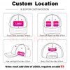 Visirs Sleckton Custom Baseball Cap för kvinnor och män Fashion Diy Letter Brodery Hats Cotton Design Caps Wholesale Unisex 230627