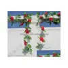 Party Decoration Arrive Wedding Decorations Flower Vine Artificial Rose Simation Roses Silk Ph1 Drop Delivery Home Garden Festive Su Dhhpj