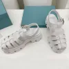 2023 Kvinnor Sandaler Foam Rubber Sandals Black White Hollow Shoes Bekväma söta retro Beach Shoes Fashion Platform Slides With Box 35-41