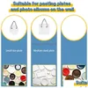 Hooks Rails Invisible Adhesive Plate Hanger Round Vertical Holder Self-Adhesive Wall Dishes Hook Drop Delivery Home Garden Houseke Dhirg