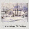 Impressionist Landscape Canvas Art Winter Landscape Paul Gauguin Paintings Handmade High Quality Home Decor