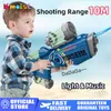 Sand Play Water Fun Automatic Electric Water Gun with Light Rechargeable Continuous Firing Summer Party Game Kids Space Splashing Toys for Boys Gift 230628