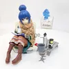 Minifig 12 سنتيمتر Q نسخة # 1097 Yuru Camp شخصية أنيمي Inuyama Aoi Shima Rin PVC عمل الشكل مجموعة الكبار نموذج ألعاب الدمى هدية J230629