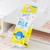 BASSE 12 pezzi creativi in pelle PU Simulazione della scatola a matita simulazione Milk Friut Box carina borse a matita kawaii di cancelleria materiali per bambini regalo per bambini