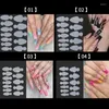 Kunstnagels 12/60 Pcs Hergebruikt Zachte Siliconen Pad Nail Forms Franse Uitbreiding Tips Sticker Dual Form Gel voor Mold Tool