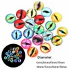 Acessórios para bonecas 20 peças 68101214151618mm Bonecas de vidro Olhos Artesanato DIY Globos oculares Brinquedos para crianças Dinossauro Animal Time Gem 230629