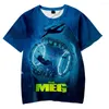 Men's T Shirts The Meg 2 Trench 3D T-shirt Short-sleeved Women Men Summer Tee
