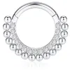 Navel Bell Button Rings 1pc 36 Septum Tragus Brosk Hängad segment Helix Piercing örhängen Fashion Woman Jewelry Hoop Zircon Nose 230628