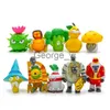 Minifig 10PcsLot Plants vs Zombies PVZ Figure Toys Piante e zombi Action PVC Figure Collection Model Toy for Kids Regali per bambini J230629