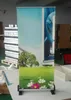 banner roll up in alluminio vendita calda Display pubblicitario Banner poster retrattile Tirare su supporto per banner