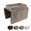 Storage Bags Sofa Tray Folding Arm Holder Table 600D Oxford Cloth Side Pockets For Couch