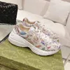 Nowy nadruk zwierzęcy Rhyton Sneaker Designer klasyki mężczyźni kobiety Casual buty dla taty Run Sneaker skórzane gumowe wysokiej jakości rozmiar butów 35-45