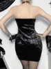 Sukienki imprezowe Altgoth Cyberpunk gotycka kantarka sukienka Kobieta Streetwear Vintage Slewale bez tali