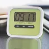 Kitchen Cook Helper Digital Timer Clock Cooking Baking Mini LCD Countdown Timers With Holder Magnet Colorful Bedroom Timer TH0677