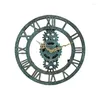 Настенные часы, 12 дюймов, уличные водонепроницаемые часы, скандинавские винтажные декоративные кварцевые часы из смолы, украшение для дома, сада, подвеска