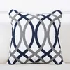 Cushion/Decorative Geometric Pattern Case Waist Cushion Cover for Living Room Sofa Office Car Decorative Square Cover