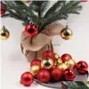 Julekorationer Bollprydnader 4 cm/1.57 Liten Shatterproof Xmas Tree Balls Decoration Navidad Nyårsparti Heminredning JK191 DHJE5