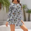 Casual Dresses Rats Pattern Sexy Woman's Sling Dress Sleeveless V-Neck Summer Fashion Rat Rodent Rodents Pet Cute