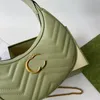 Mini Ladies 23 Hobo Designer Avocado Green Shoulder Bags Meniscus Handbags Retro Style Purses With Hardware Woman Underarm Package