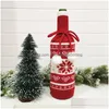 Kerstversiering Wijnfles Er Party Ornament Mini Geruite Jas Trui Tassen Xmas Jaar Diner Decoratie Jk2010Xb Drop Levering Dhigl