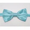 Bow Ties Hooyi Solid Color Fjärilar Bowknot Herr Bowtie Plaid Butterfly