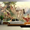 Wallpapers Bacal Custom 3D Wallpaper Mural European Style People Oil Painting Living Room Wall Decor Canvas Home Picture