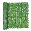 Decorative Flowers Artificial Topiary Hedges Privacy Fence Screen Greenery Panels Green Leaf Decorations For Indoor Outdoor