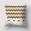 Kudde/dekorativ gul geometrisk nordisk kudde täckning kast kudd kudde fodral bäddsoffa hem dekorativ