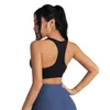 Roupa de ioga Sutiã esportivo de alto suporte feminino Academia Sutiã fitness push up top de ioga acolchoado anti-flacidez decote em V profundo para roupas íntimas de corrida 230629