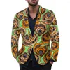 Trajes de hombre 8 colores estilo hawaiano Blazers abrigo primavera y otoño Casual traje estampado fiesta Slim Fit patrón Floral chaquetas M-3XL