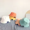 Caps Hats Candy Color Summer Bucket Hat For Baby Boys Girls Soft ForDable Outdoor Children Barn Sun Spädbarn Toddler Beach Panama 230628