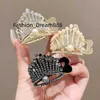 Novo pingente com pingente coroa cheia de strass metal garra de caranguejo clipe para mulheres meninas casamento acessórios de cabelo