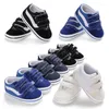 Scarpe da ginnastica Born Baby Boys Pre-Walker Suola morbida Carrozzina Scarpe da ginnastica in tela Scarpe da ginnastica Casual