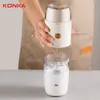 Ręczne młynki do kawy Konka kawa młynek do kawy Frother Electric Beatter Portable Foam Producent 3in1 kawa do domu Podróż USB Tablica