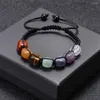 Bangle ZG Hand Woven Natural Stone Pärlade armband Sticked Tiger Eye Topaz Agate Colorful For Women Man Fashion Crystal