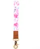 hoge kwaliteit Fashion Designer Telefoon korte Lanyard Sleutelhanger Bandjes ID-kaart Lanyard Polsband