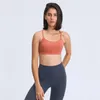 lulu Flow Y-Type Underwear Bra Yogalu Bra with logo Women's Beautiful Back Stretch Breathable New Sexy Nylon Fitness Top