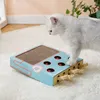 新しい2022新しい猫のおもちゃチェイスハントマウスキャットゲームボックス3 in 1 in 1 with funny cat stick cat hit gophersインタラクティブ迷路のおもちゃ