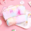 Kawaii Kalem Kutusu Kırtasiye Trousse Scolaire Kızlar Için Gökkuşağı Çanta Okul Malzemeleri Glitter Kalem