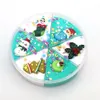 6 Grids Cartoon Slime Toys 120ml Christmas Seris Cookies Diy Soft Slime Fluffy Cotton Mud Charms Additive Clay Supplies 2162