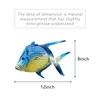 Decorative Objects Figurines Metal Gourami Fish with Glass Wall Art Decor for Home Decoration Garden Sculpture Hanging Outdoor Ocean Beach Sea Pool 230628