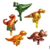 Overige evenementen Feestartikelen Feestelijk 4D Lopende dinosaurus Ballon Folie Ballonnen Jongens Dier Kinderen Verjaardag Jurassic World Decor Dr Dh21S