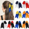 7,5 polegadas de cor dupla amplo rabo de andorinho Butterfly Knot elástico para cabelos de cabelo de cabelo de cabelos Cheerleading Performance Firl's Headwear